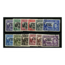 Tristan 1952 KGVI Set to 10/- (12v) fine cds used. SG1-12