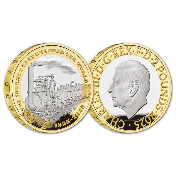 2025 200 Years Modern Railway Silver Proof £2  Coin