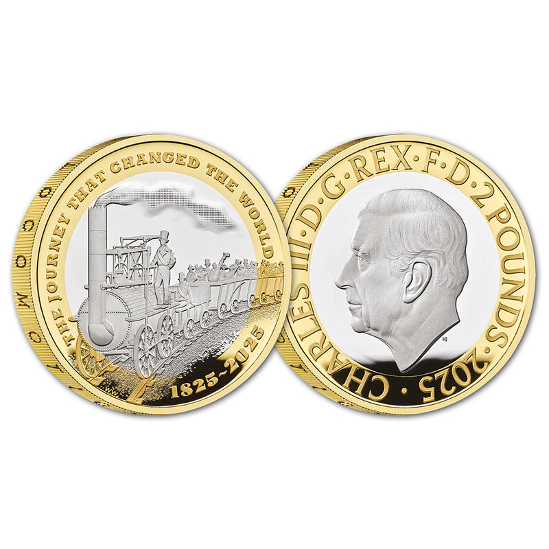 2025 200 Years Modern Railway Silver Proof £2  Coin