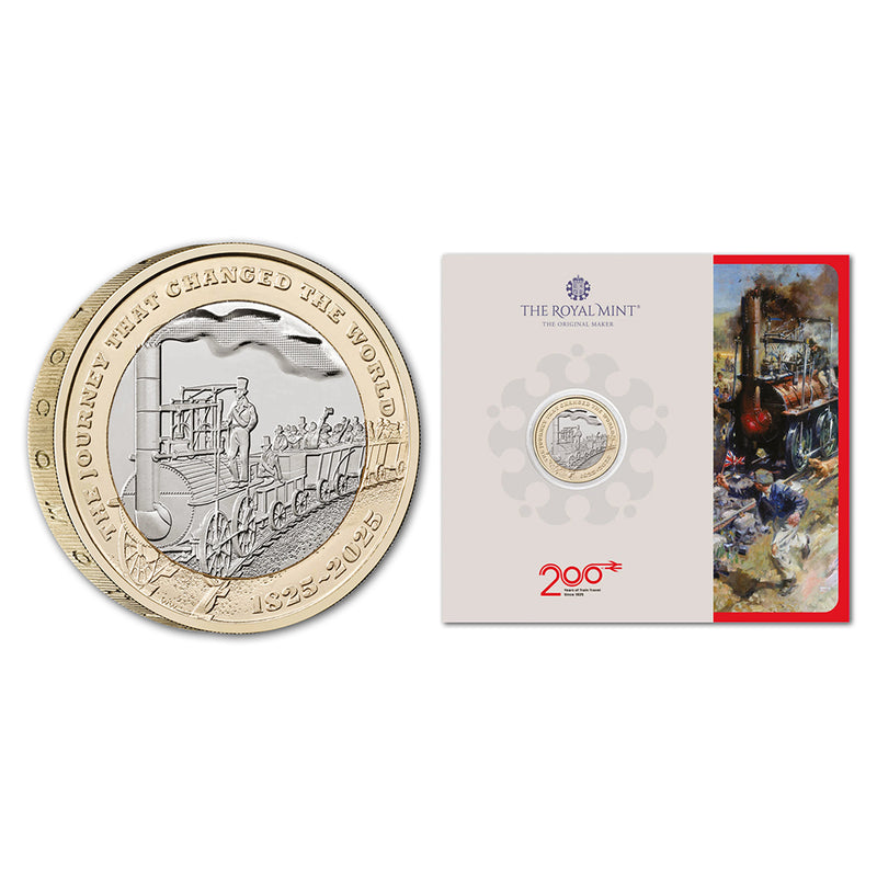 2025 200 Years Modern Railway £2 BU Coin