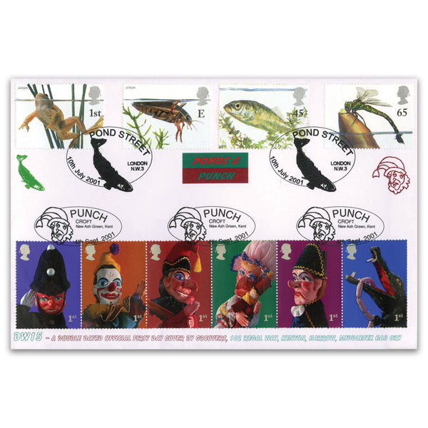 2001 Pondlife/ 2001 Puppets. GBFDC Doubled Official. Only 35 produced