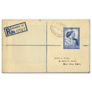 1948 Silver Wedding £1 on plain Registered F.D.C._TX4804B