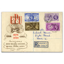 1949 UPU. BPA & PTS Illustrative Cover with Hove cds_TX4910D