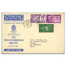 1958 Commonwealth Games, Cardiff Slogan Cancel on Sterling Offices Illustrated FDC_TX5807C