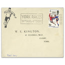 1966 England Winners.York Races slogan. Unusual cover illustration, not seen before.