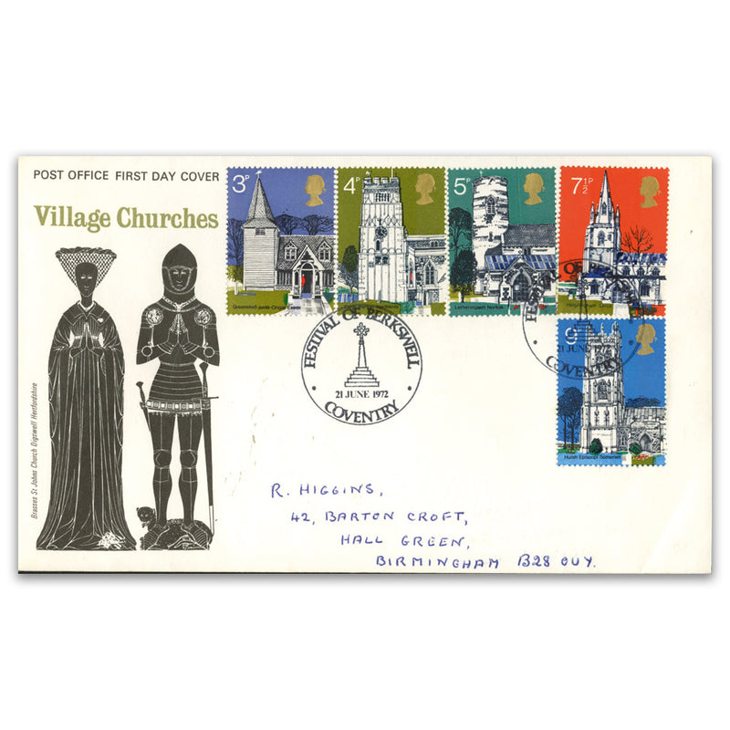 1972 Churches PO Festival of Berkswell h/s_TX7206G
