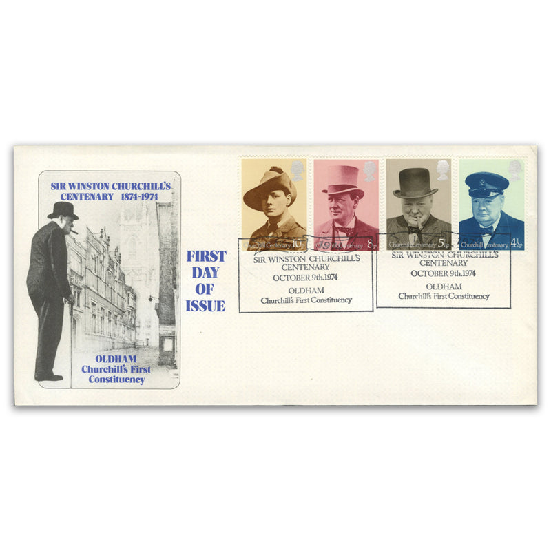 1974 Churchill, Oldham Conservatives Official - Churchill's First Constituency h/s.