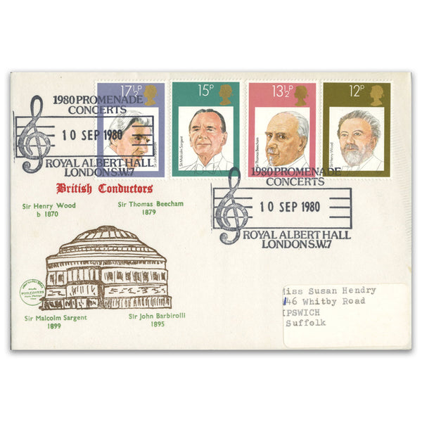 1980 Conductors, Phil Covers 'Special', Royal Albert Hall h/s. Cover not often seen.