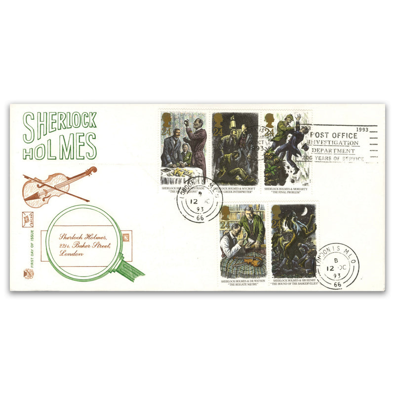 1993 Sherlock Holmes Stuart - Post Office Investigations Department Slogan