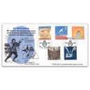 1995 V.E.Day - Arlington Official Cover - St. Dunstan's London Handstamp_TX9505