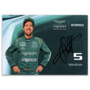 Sebastian Vettel Signed Promotional Card_UFP10051A