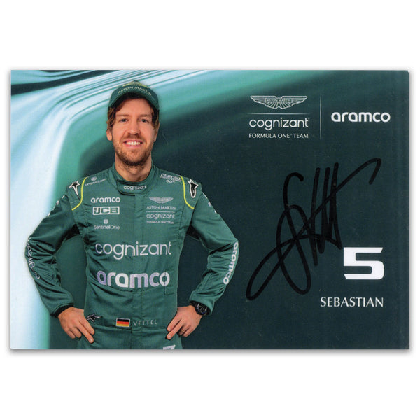 Sebastian Vettel Signed Promotional Card_UFP10051A