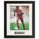 John Barnes Framed Signed Photograph
