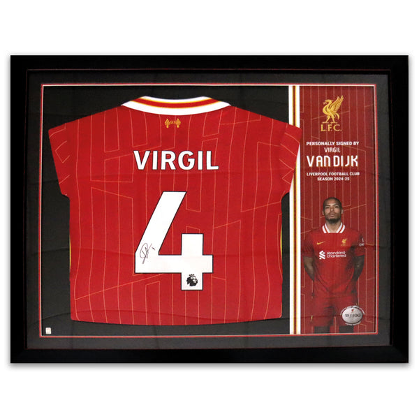 Virgil Van Dijk Signed Liverpool Shirt