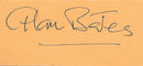 Alan Bates Autograph