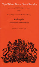Lohengrin Cast Signed Theatre Programme