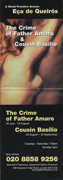 The Crime of Father Amaro Cast Signed Theatre Leaflet