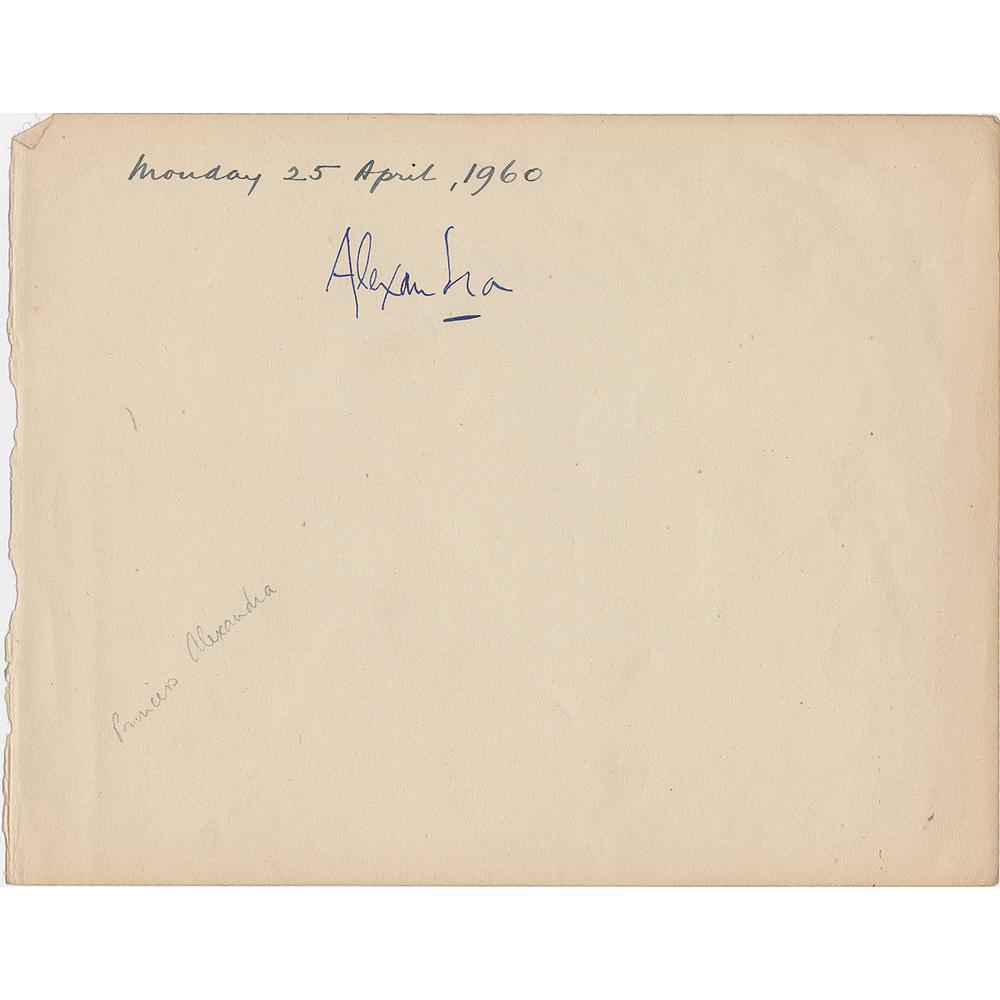Genuine & Authentic Royalty Autographs & Signatures