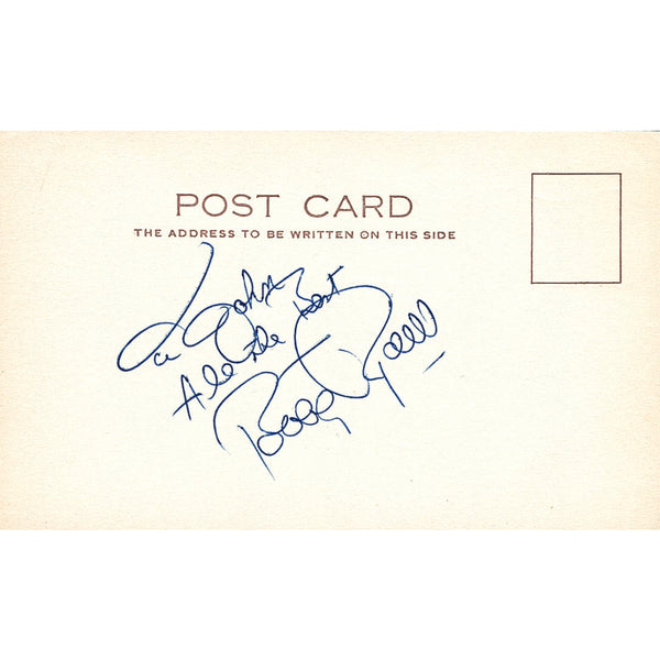 Bobby Rydell - Autograph - Signed Postcard