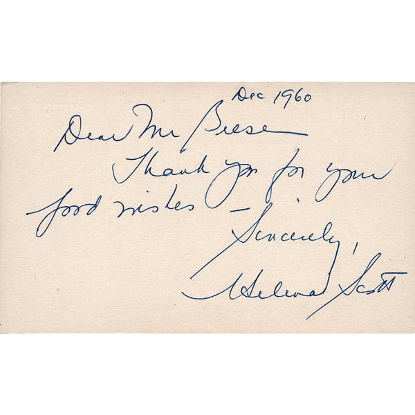 Helena Scott - Signature - Hand-Written Note