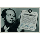 Albert Sandler - Autograph - Signed Black and White Photograph