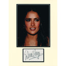 Salma Hayek -  Autograph - Signature Mounted with Colour Photograph