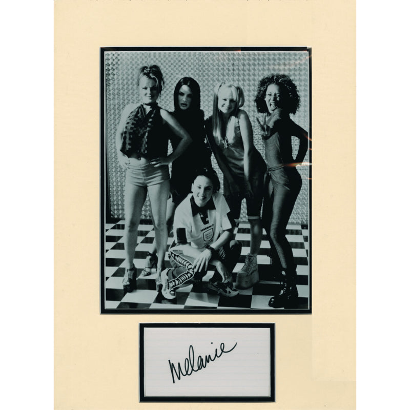 Mel C -  Autograph - Signature Mounted with Colour Photograph
