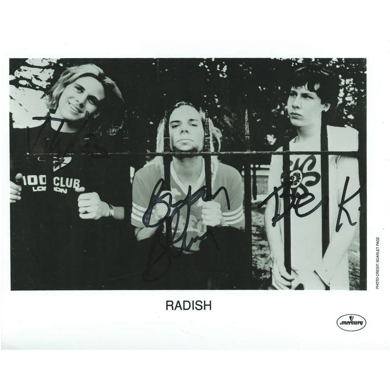 Radish Group -  - Autograph - Signed Black and White Photograph