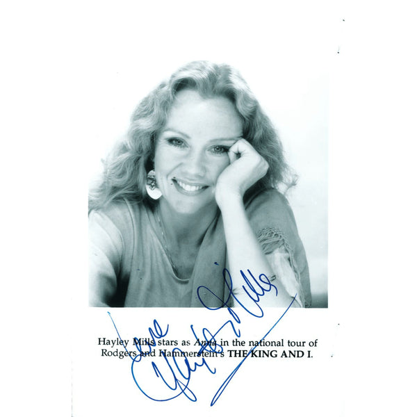 Hayley Mills  - Autograph - Signed Black and White Photograph