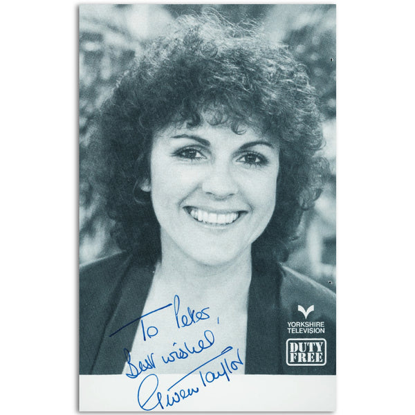 Gwen Taylor  - Autograph - Signed Black and White Photograph