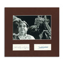 Stratford Johns & Glenda Jackson -  Autograph - Signature Mounted with Black & White Photograph