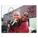 Rio Ferdinand & Shaka Hislop  - Autograph - Signed Colour Photograph