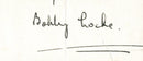 Bobby Locke -  Autograph - Signature Mounted with Black & White Photograph