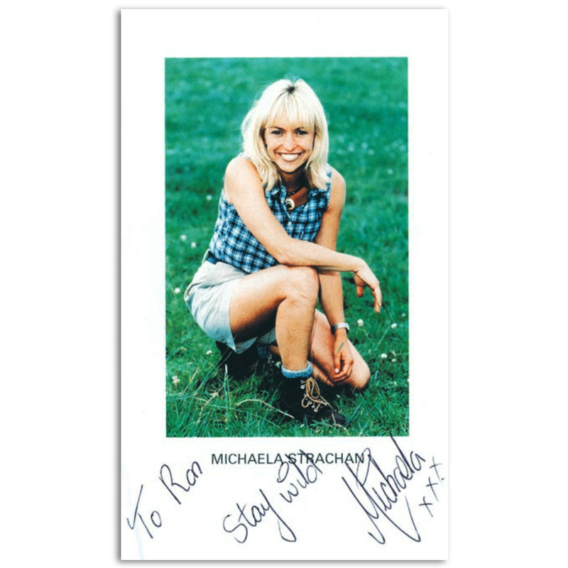 Michaela Strachen - Autograph - Signed Colour Photograph_UFP5826