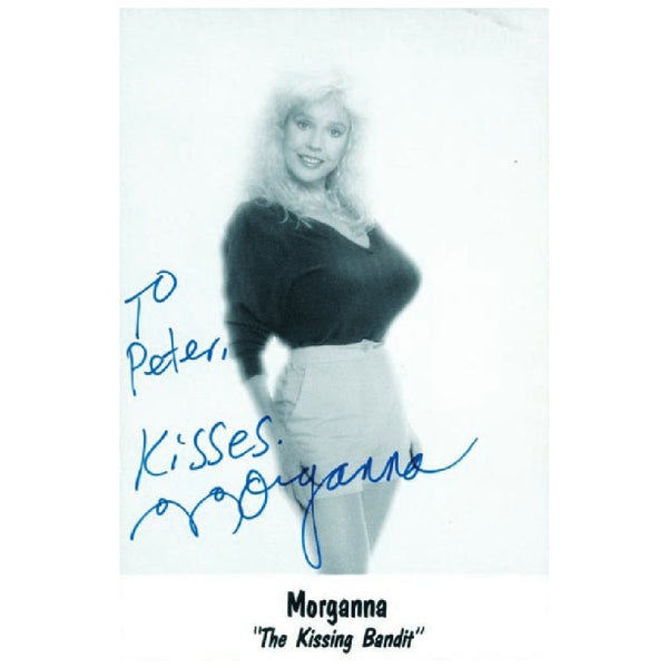 Morganna- Autograph - Signed Black and White Photograph_UFP5951