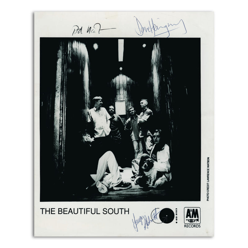 The Beautiful South - Autograph - Signed Black and White Photograph