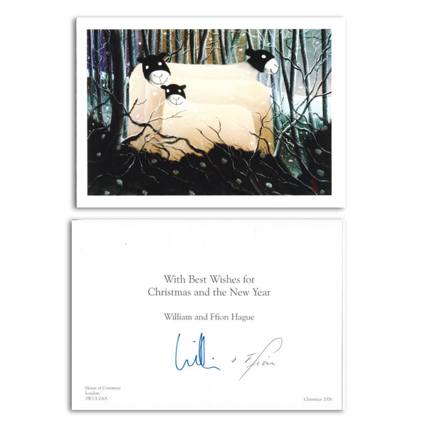 William and Ffion Hague - Signature - Signed Christmas Card_UFP6342B
