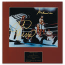 Muhammad Ali & George Foreman Framed Autograph
