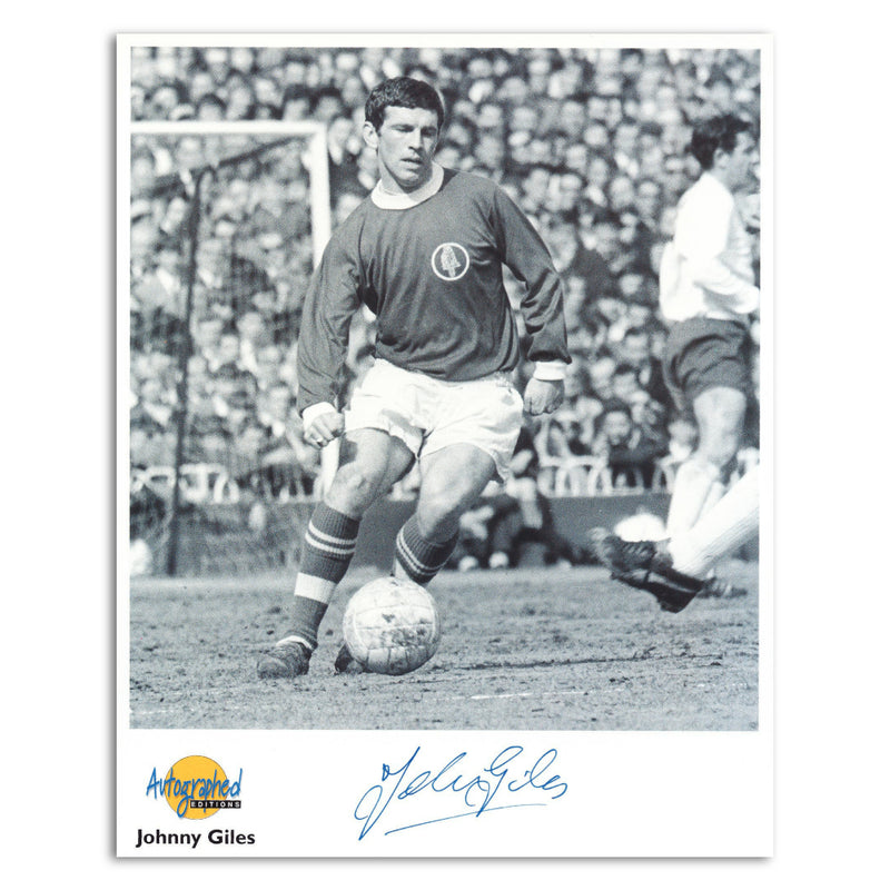 Johnny Giles - Autograph - Signed Black and White Photograph