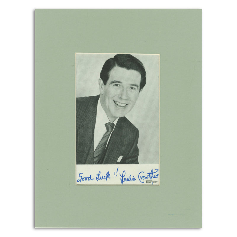Leslie Crowther - Autograph - Signed Black and White Photograph