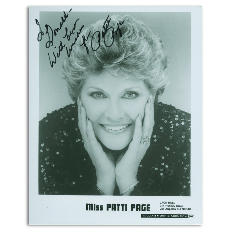 Patti Page - Autograph - Signed Black and White Photograph_UFP7334