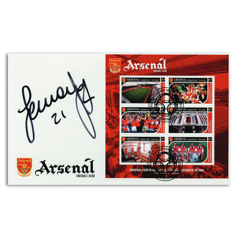Jermaine Pennant Signed Arsenal FC Stamp Sheet_UFP7536