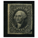 USA 1851-57 12c Grey-black, 4 margins, faulty, attractive from front. SG19_USA0019UX
