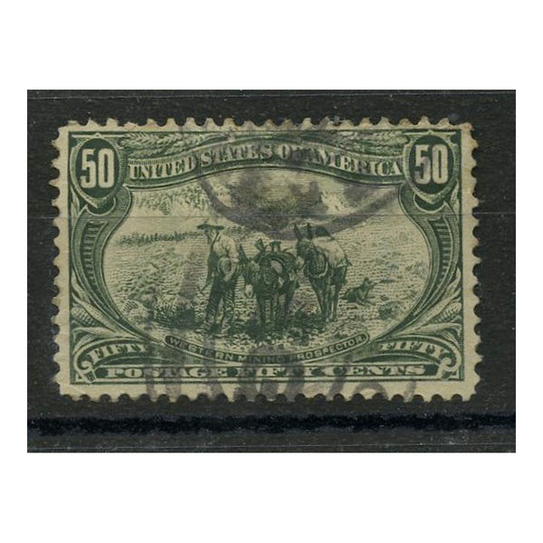 USA 1898 50c Mining prospector, good used. SG297