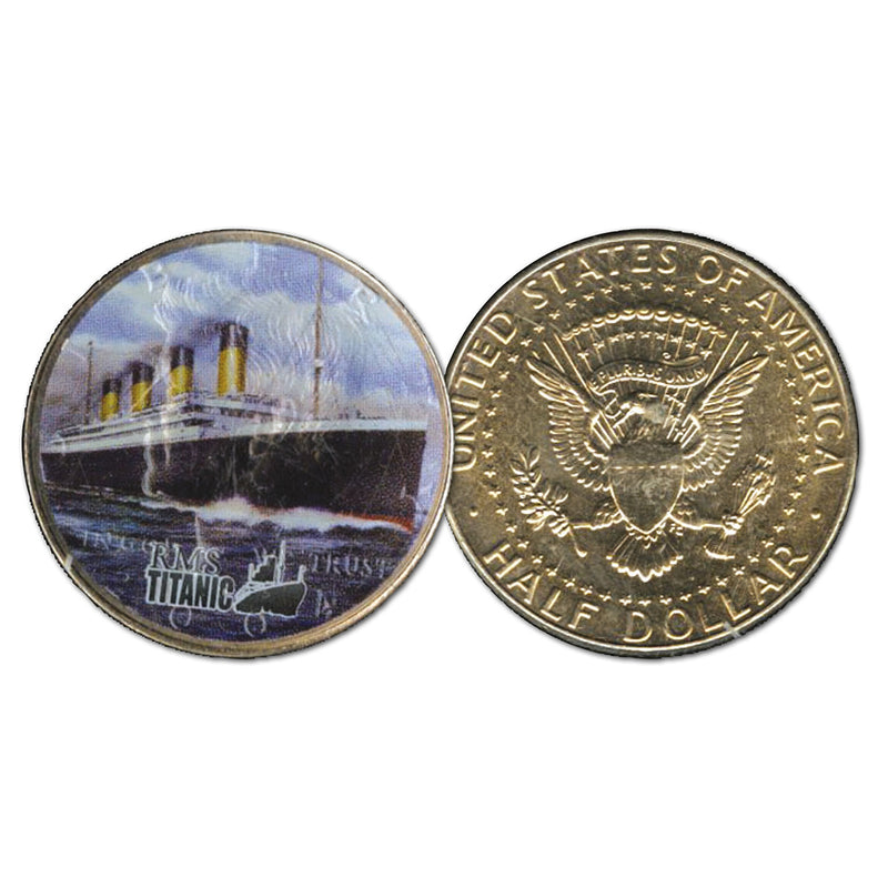 Titanic Colourised Coin