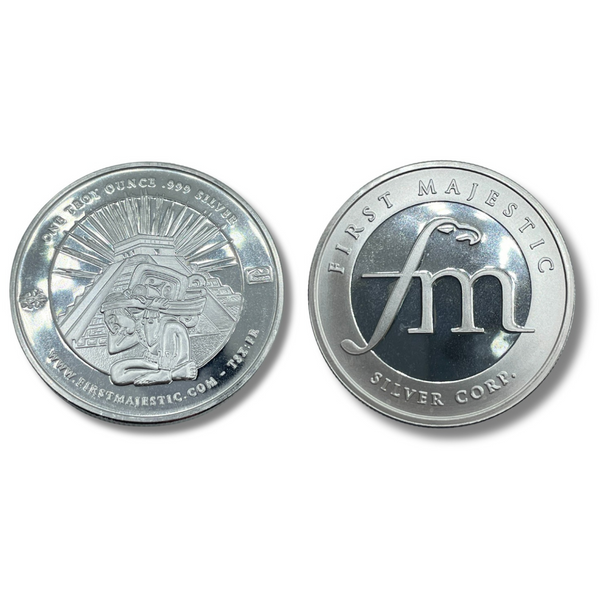 First Majestic Mint Silver 1oz Round