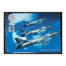 SG 1988 variety 1997 63p Hawker-Hunter, minor shift of value_V1988