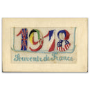 WWI Embroidered Postcard - 1918