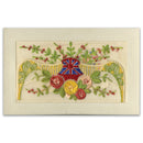 WWI Embroidered Postcard - Floral