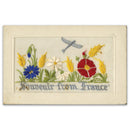 WWI Silk Postcard - Souvenir De France_WWIP012KA